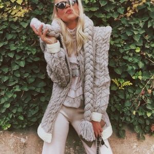 Maridruna Mini Alaska Knit Cardigan - Gray